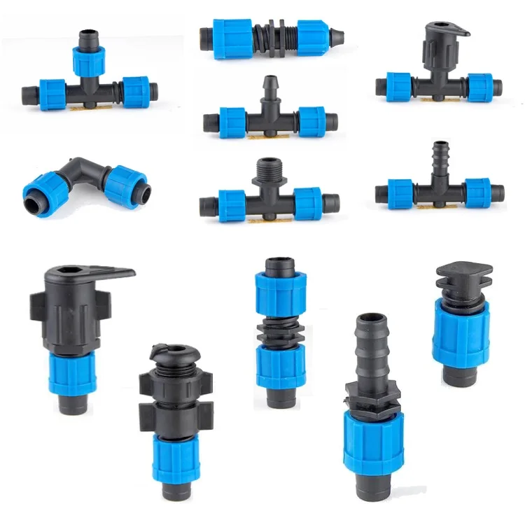 

agriculture drip irrigation fittings for garden watering irrigation system, Black