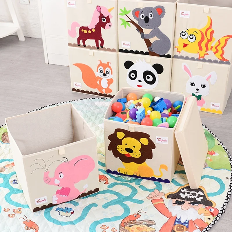 Capacity Large Oxford Cloth Kids' Cabinets Organizer Fabric Storage Box Organizador De Juguetes for Kid Toys Storage Box