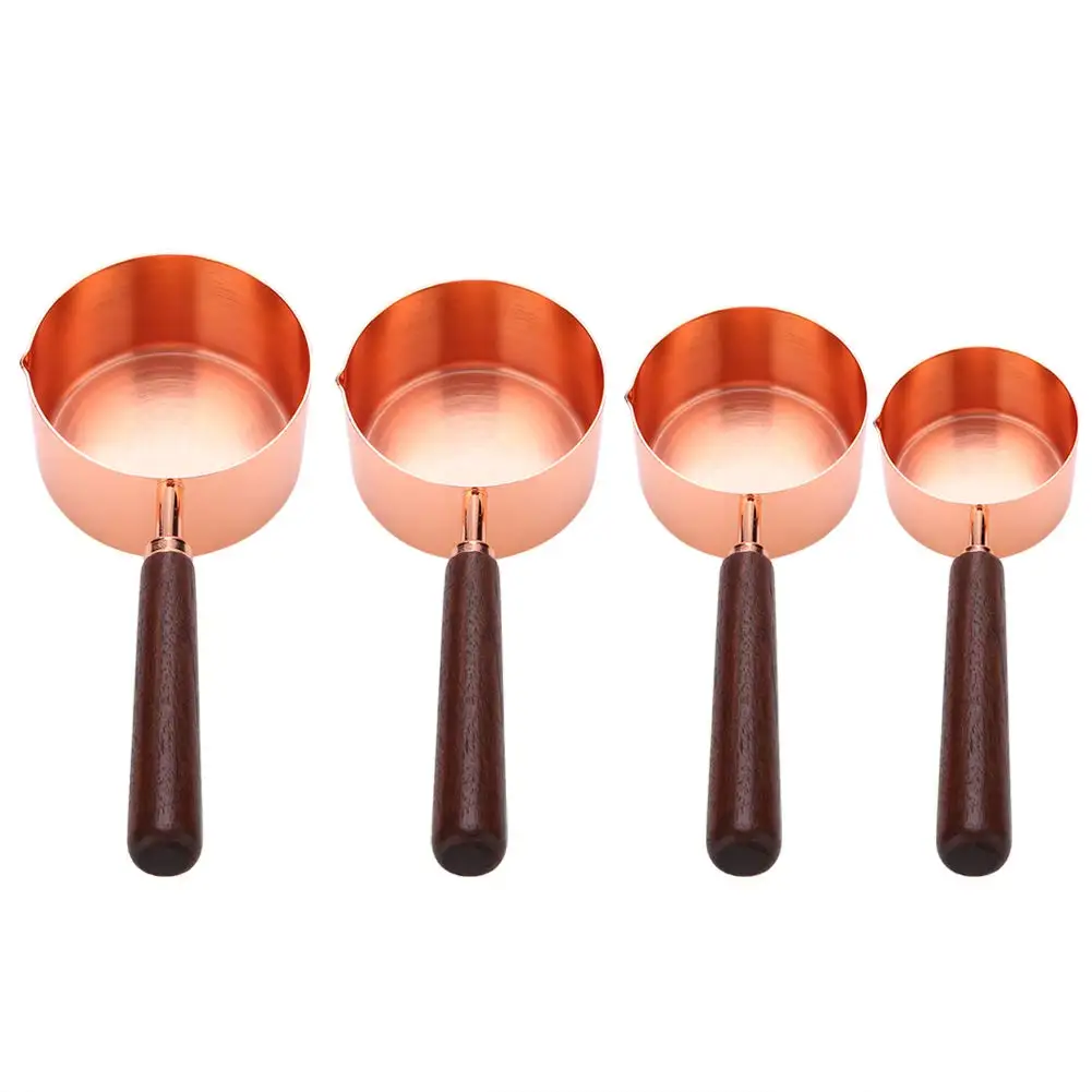 

Kitchen Stainless Steel Rose Gold Copper Plating Measuring Cups set