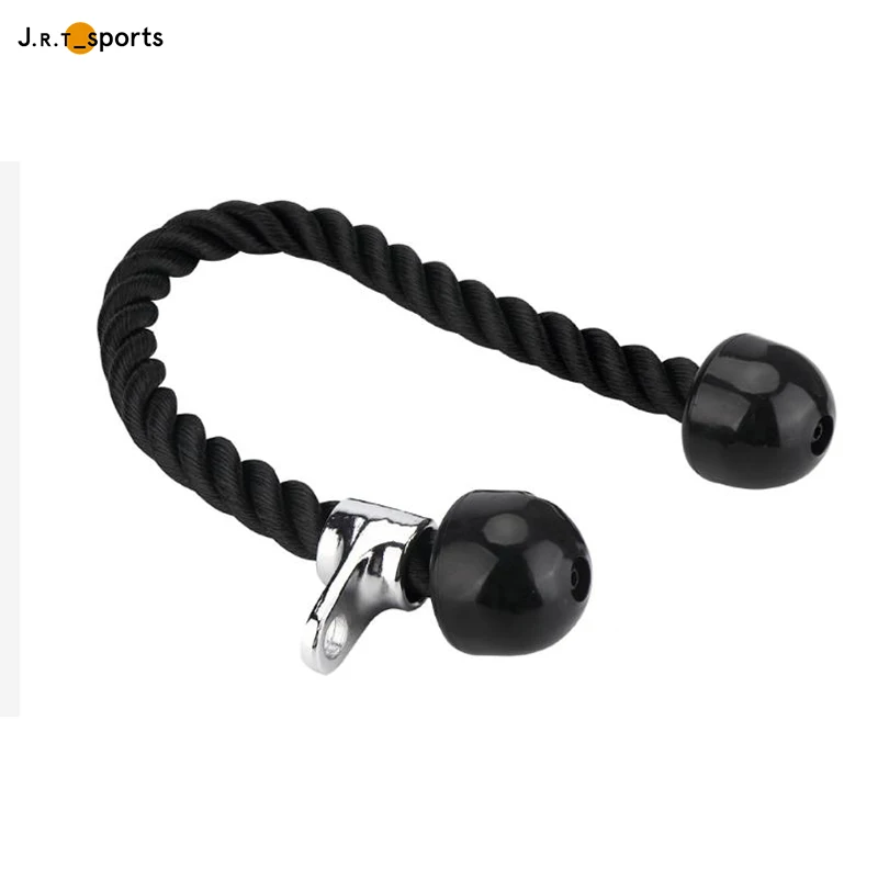 

Hot Selling Universal Pull Down Single Nylon Steel Crunch Grip Tricep Rope, Customized color