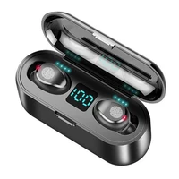 

Mini headphones f9 TWS 5.0 Wireless Earbuds Earphone With 2000mAh Charging box Sports Gaming Headset With Power Display