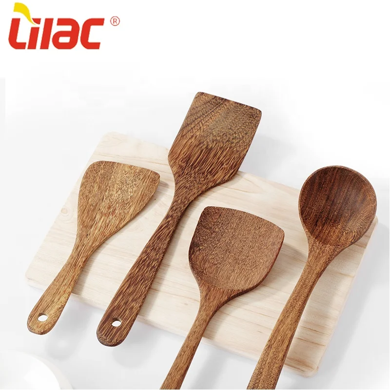 

Lilac FREE Sample homeware Kitchen Cooking wenge wood made Utensil Camping Cookware Gadgets Long Handle kitchenaid Spatula, Wood color