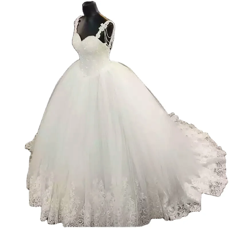 

FA81 Wedding Dresses Design Pure White Ball Gown Sequin Beaded Wedding Gowns 2020 Chinese Factory Online Shop Bridal Gowns, Default or custom