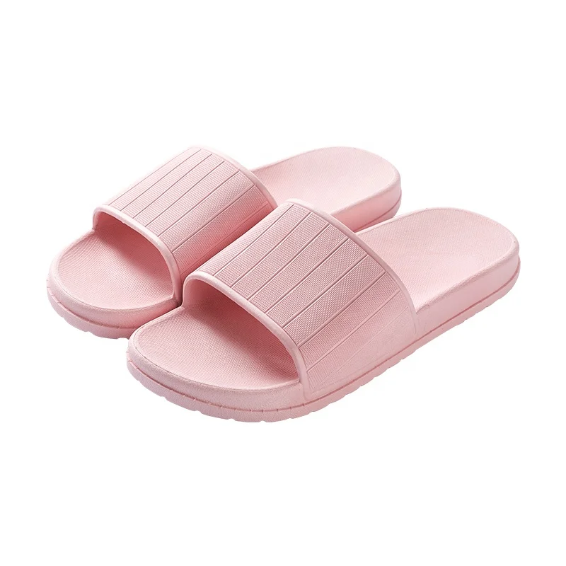 

Wholesale Summer PVC Anti Slip House Bathroom Women Slides Footwear Slippers, Pink,purple,blue