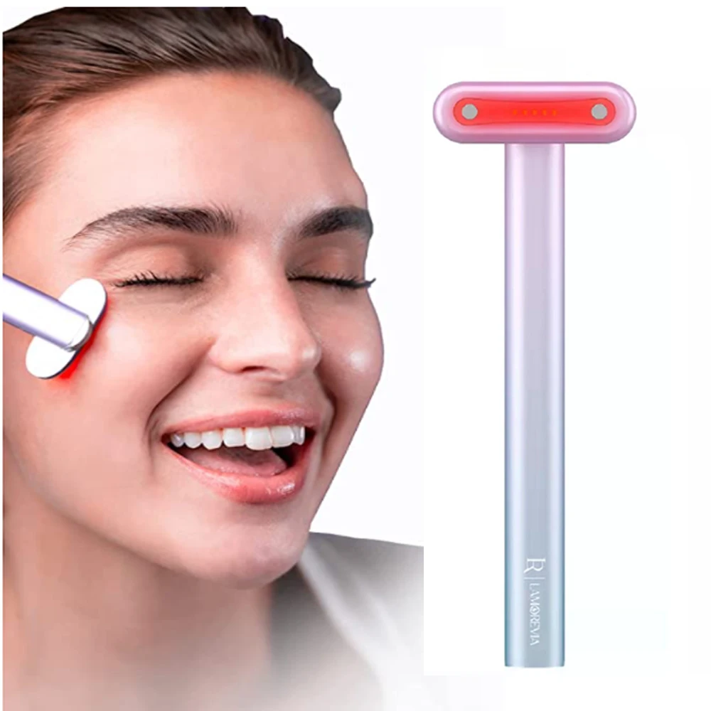 

4 in 1 skin care tool Advanced Skincare Wand with Red Light Therapy+Rejuvenating Skincare Wand