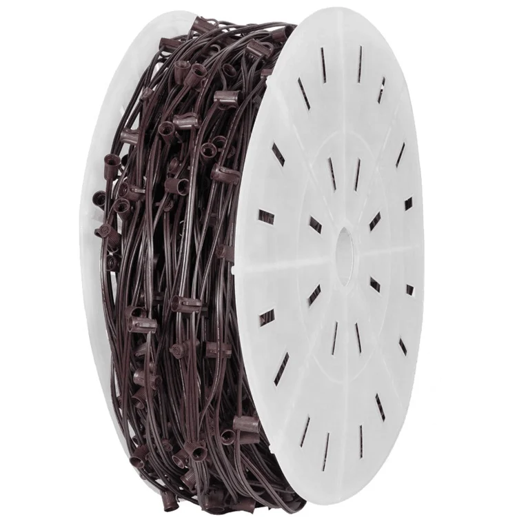 中国供应商批量销售1000英尺c9插座线轴绿色电线spt-2