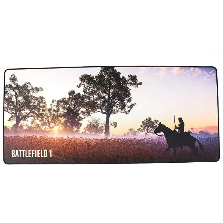 

Creative Popular Natural rubber big long full desk acceptable custom gaming mouse pad with locking edge, Customer designs
