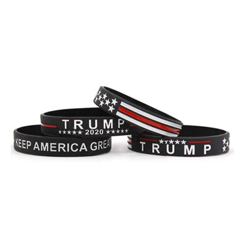 

Merchandise for President 2021 Silicone Bracelets Inspirational Motivational Wristbands Black, Any color