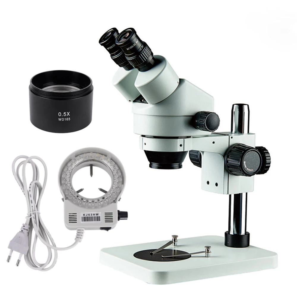 

Factory Supply 7x-45x Zooming Mobile Repair Binocular Microscope for Diagram School PCB Adjustable Microscope Pole Stand