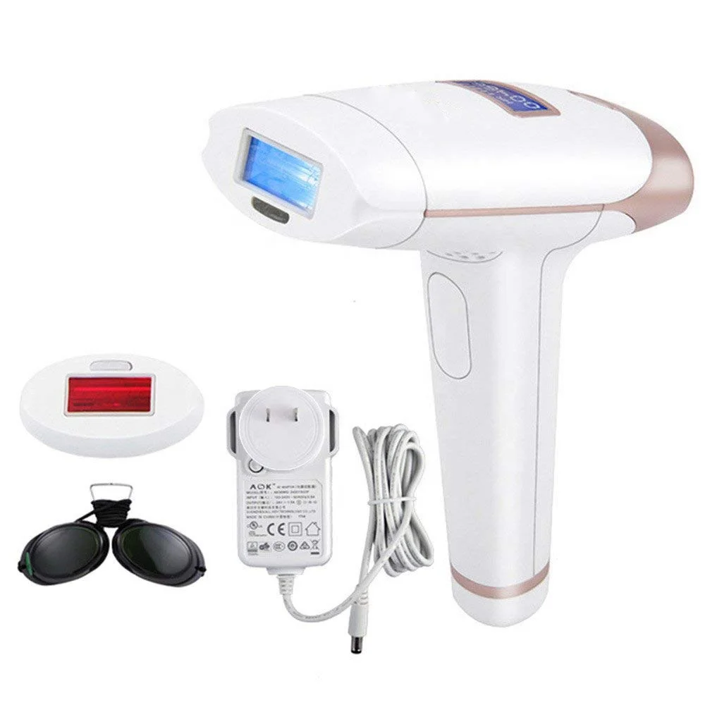 

Beauty Skin Care Product Underarm Bikini Body Leg Handy ipl Laser Removal Hair Machine, White