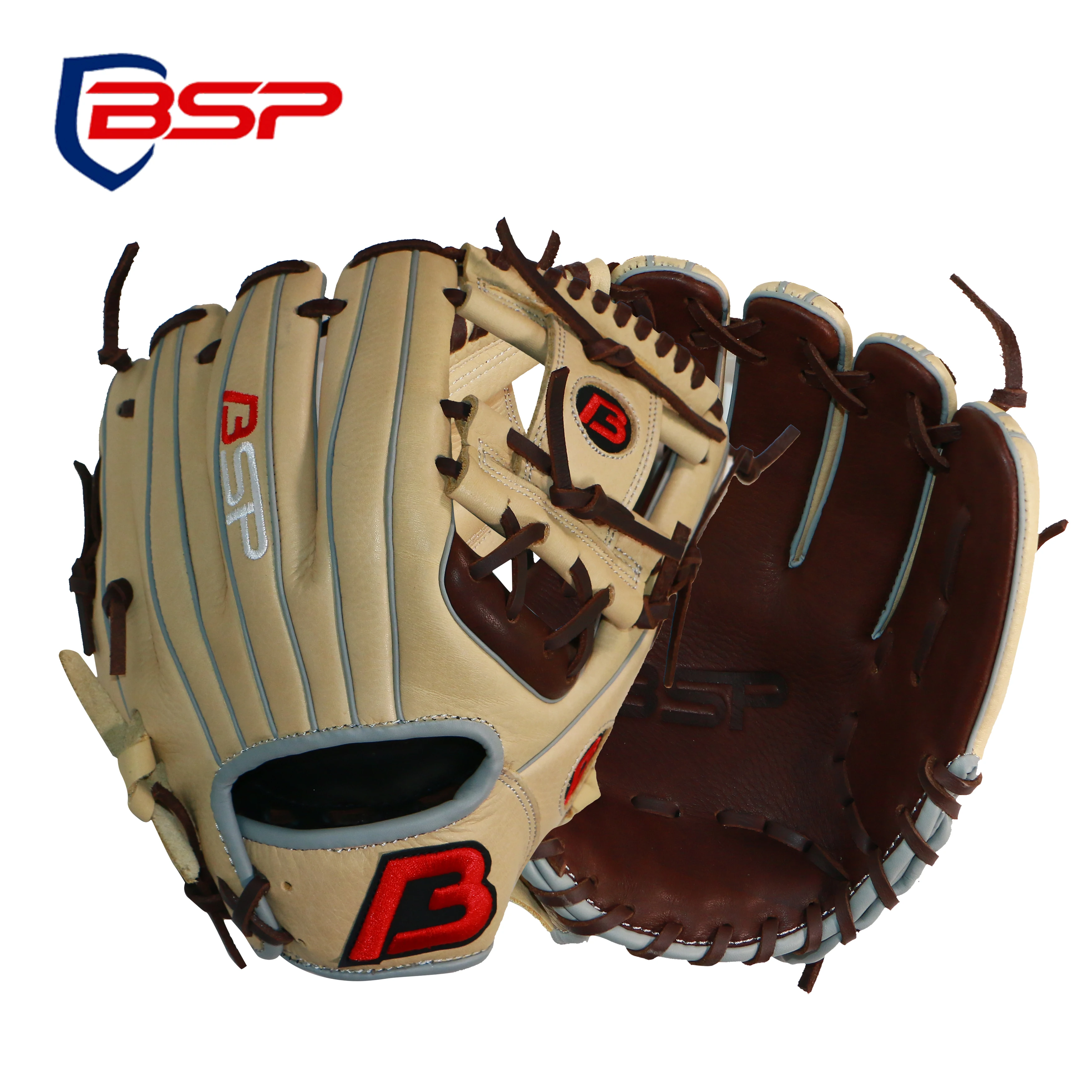 

Wholesale Leather Baseball Batting Infield Gloves, Customized color