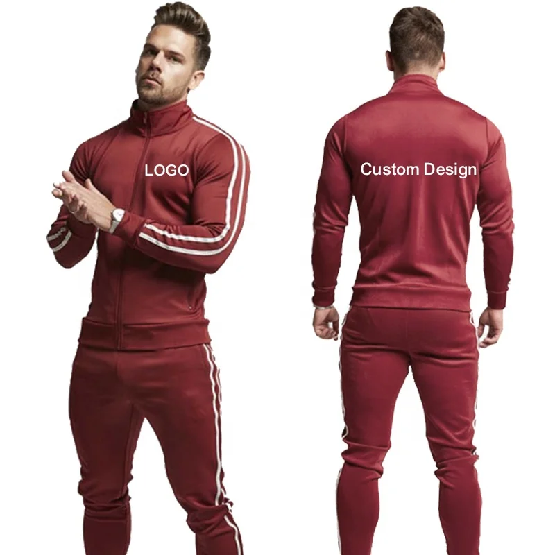 

Wholesale Men Custom Tracksuits Jogger Printed Logo Breathable 2 Piece Training Sweat Suit Men Gym Muscle Tracksuits