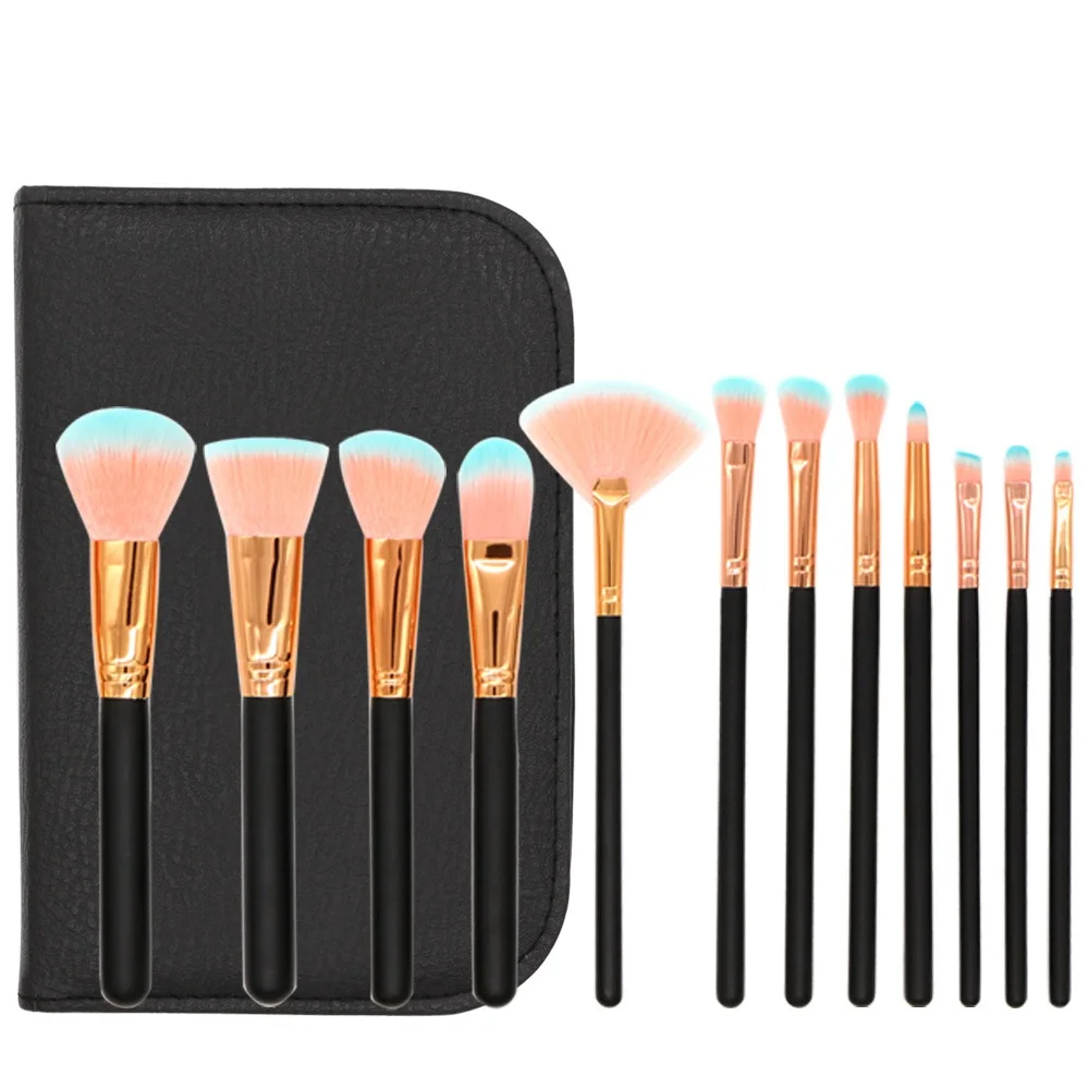 

Gift Bag Of 24 pcs Makeup Brush Sets Professional Cosmetics Brushes Beauty Supply Make up Tools brochas de maquillaje profesion, White /balck