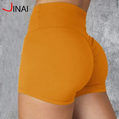 

OEM Nylon Polyester spandex womens scrunch butt shorts yoga activewear shorts running exercise gym shorts, Color avaliable