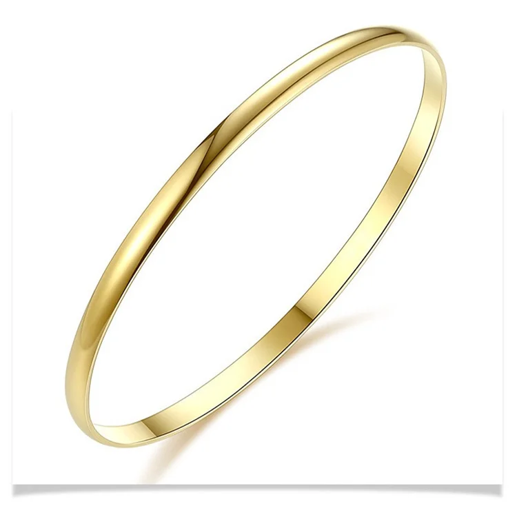 

Fashion popular simple bracelet high polish stainless steel blank bangles