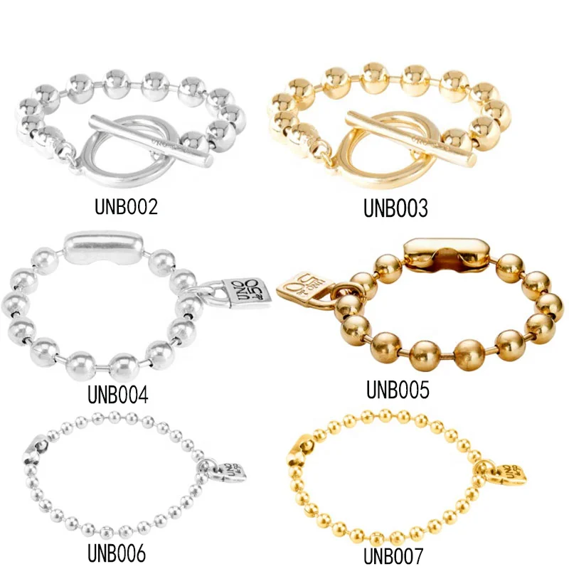 

Hot Sell Fashion 2021 Design Wholesale Uno De Bracelet 50 Plata Pulseras (2-7), Silver gold