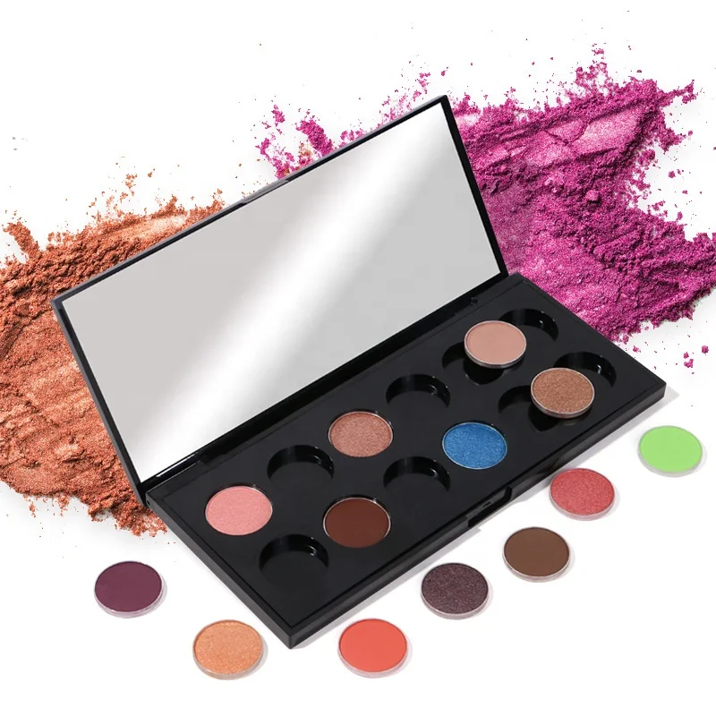

custom your own brand High Pigment Makeup matte and shimmer Eyeshadow Palette diy Color Private Label Eyeshadow Palette