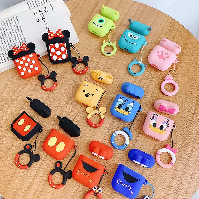 

bulk wholesale for airpod cases 2021 Fashion Design cartoon case For airpods pro case silicone, 17 colors