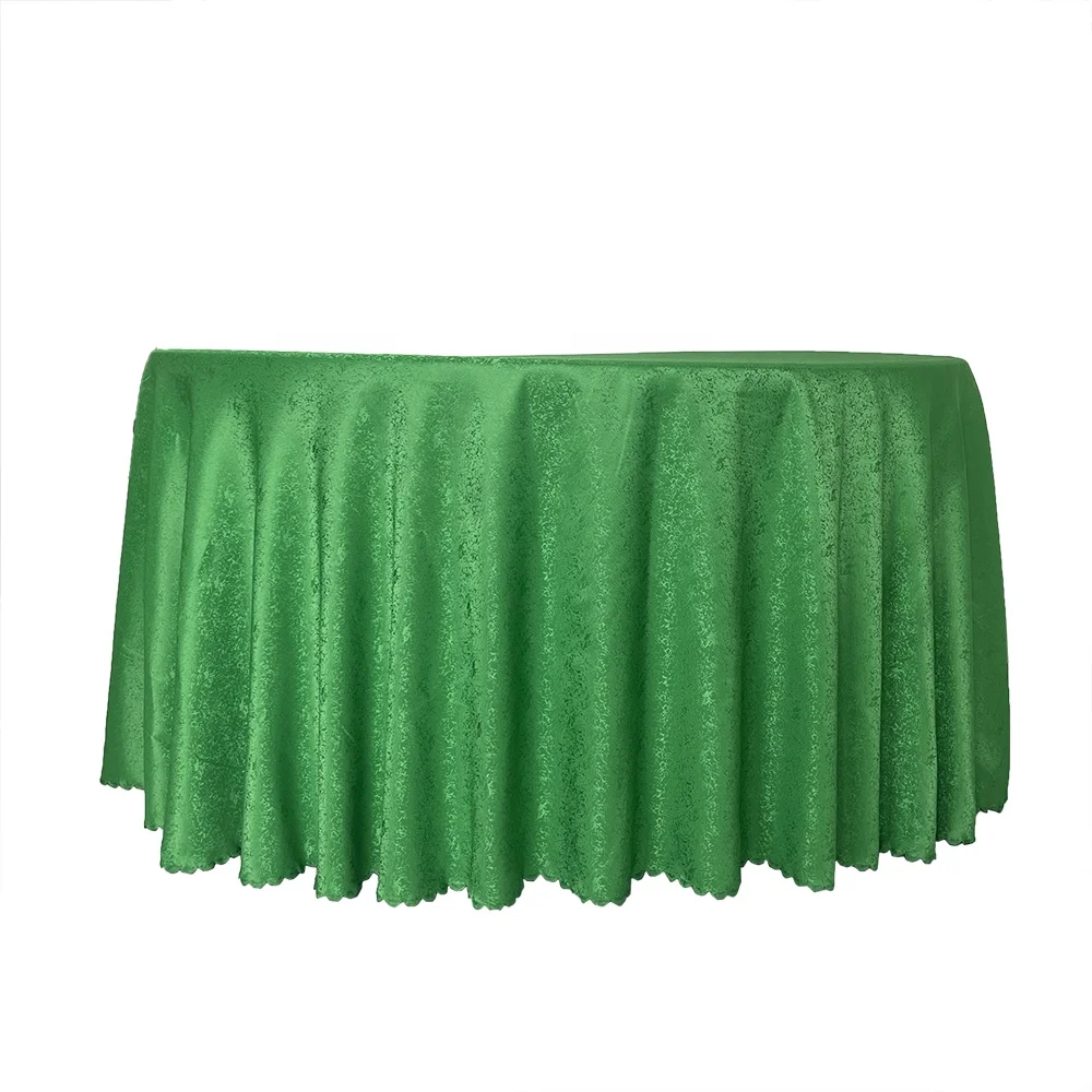 Classic Wedding Table Decorations Gem Green 132 Round Table Cloth