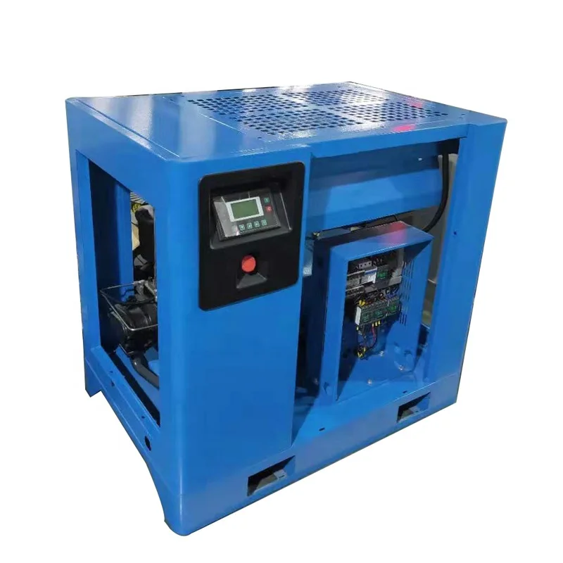 
Professional Manufacturer 7.5kw 10hp Fixed Speed Screw Air Compressor For Sale 