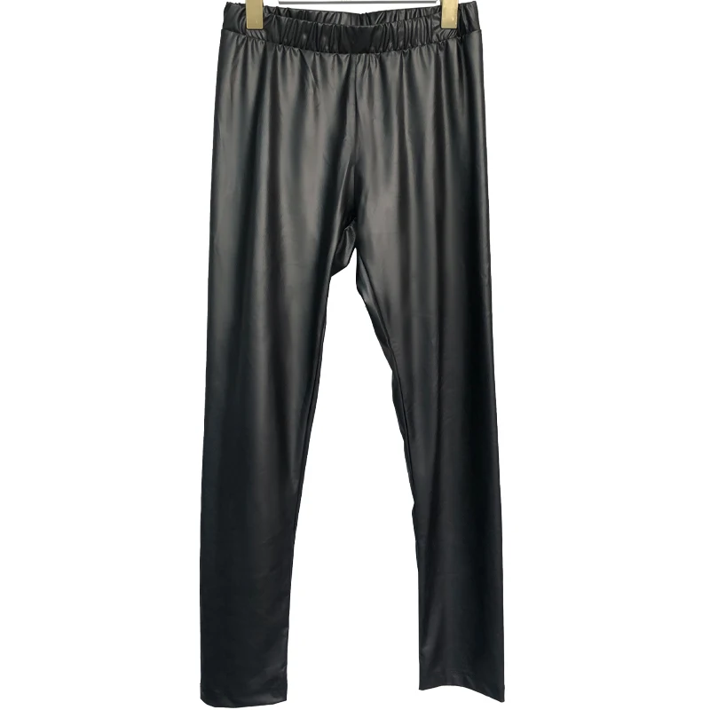 Autumn Winter High Waisted Female PU Pants Skinny Stretch Woman Pencil Pants Pantalons PU Leather Pants