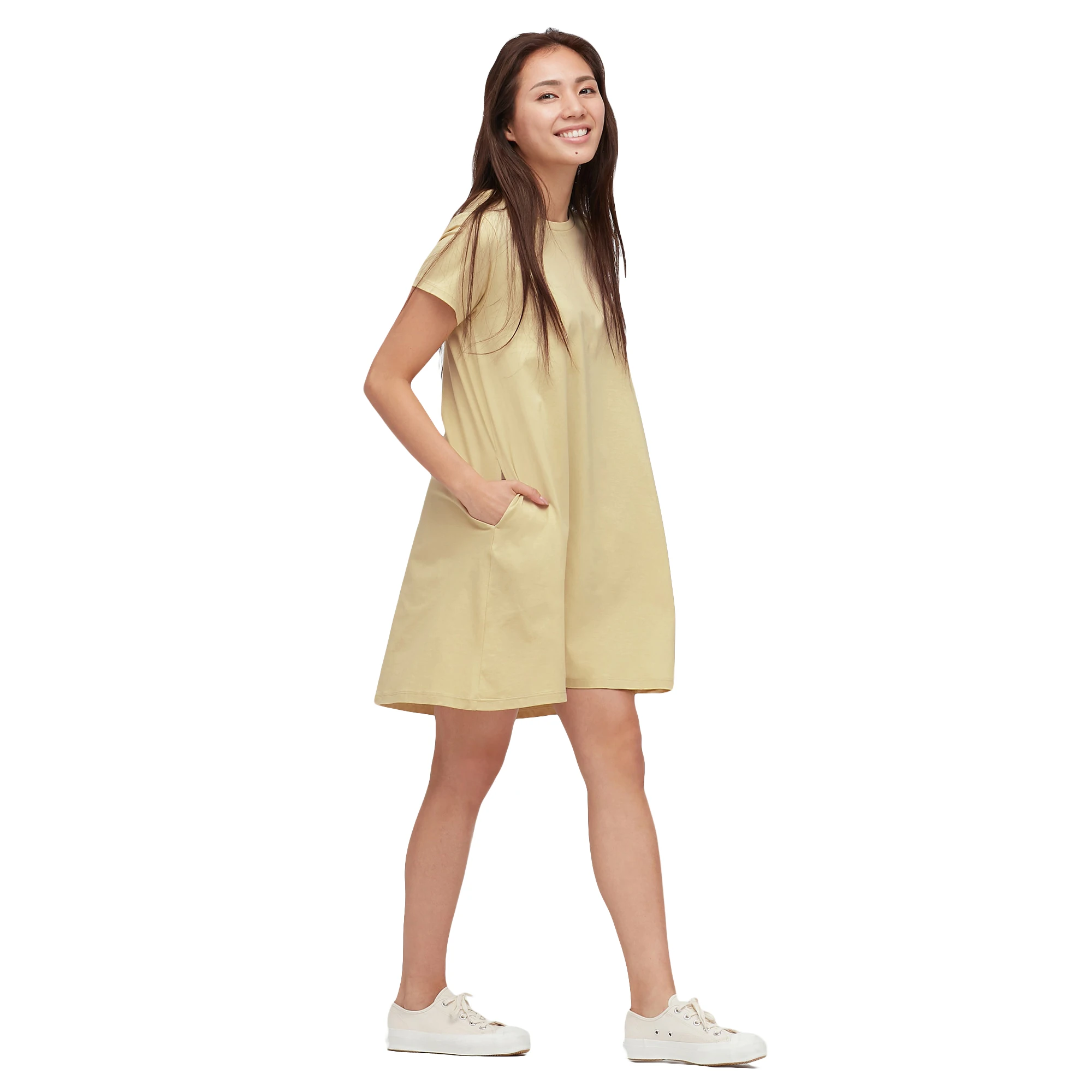 

Factory Manager Recommend Customized Women Mercerized Cotton Short-Sleeve Mini Dress