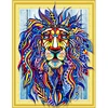 Wholesale Factory Price Diamond Embroidery Mighty Male Lion Head Special Shaped Diamond Painting Cross Stitch Home Decor