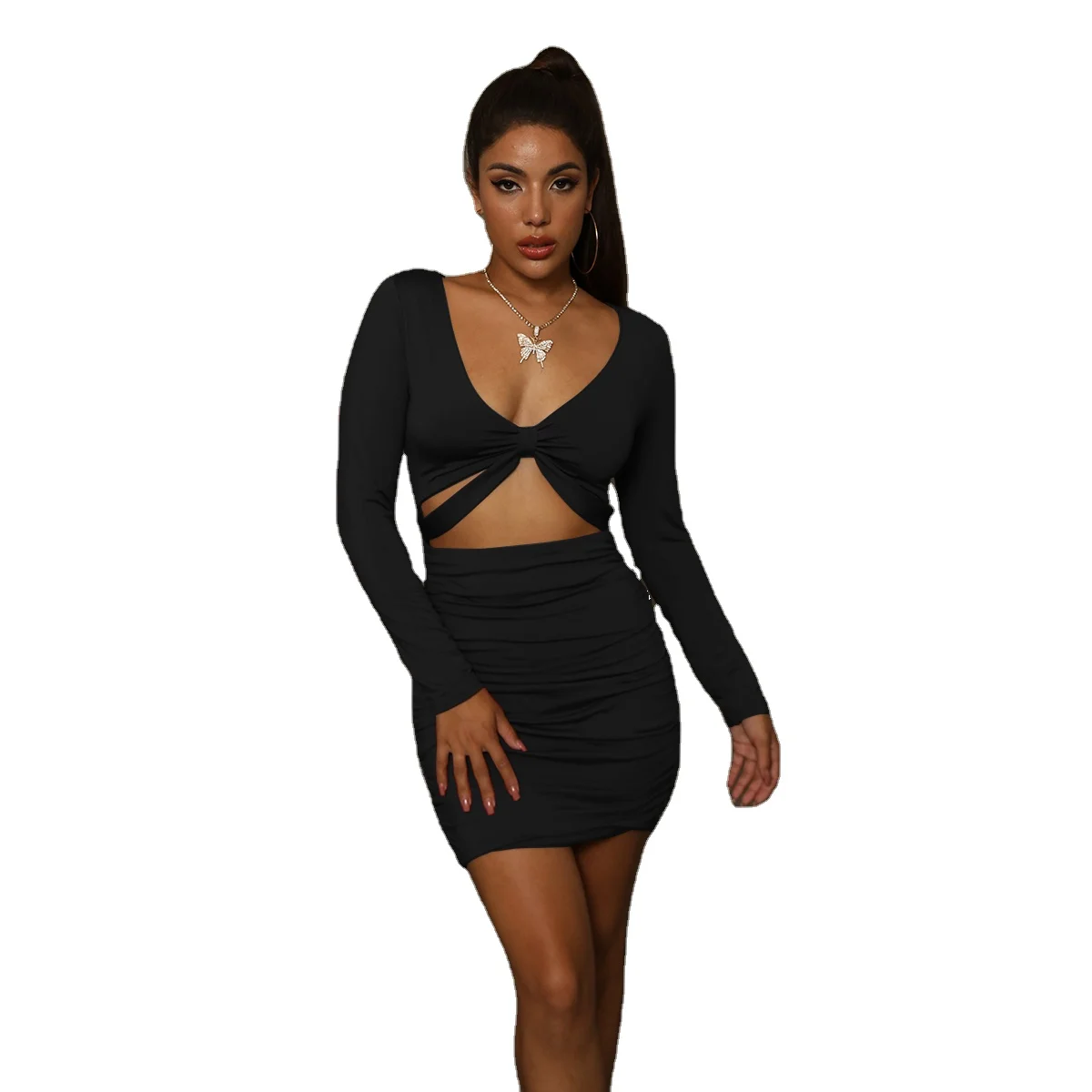 

ZY1507 newjoys hot selling clothing summer sexy bodycon black and red women dress, Solid
