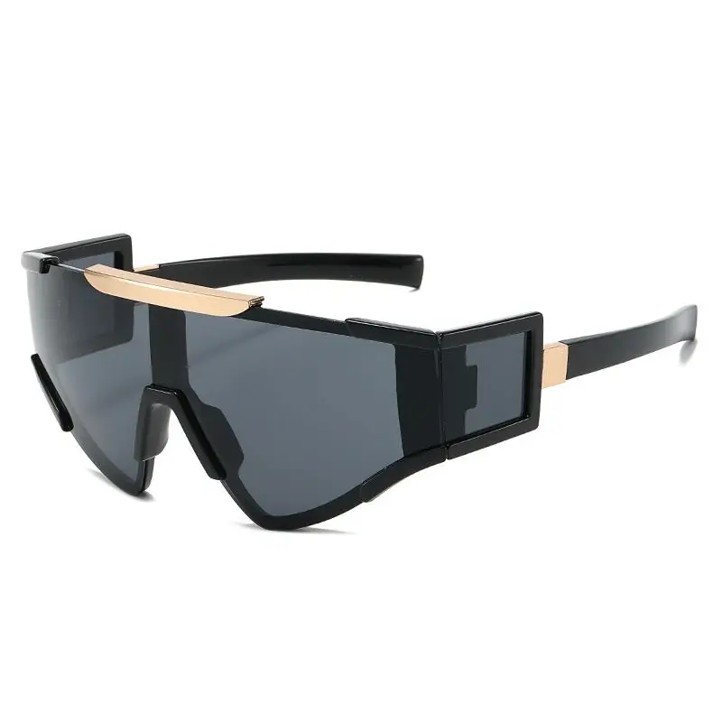 

LBAshades 111 Personalized cycling sport sunglasses one-piece multi lens triangle fashion futuristic sunglasses