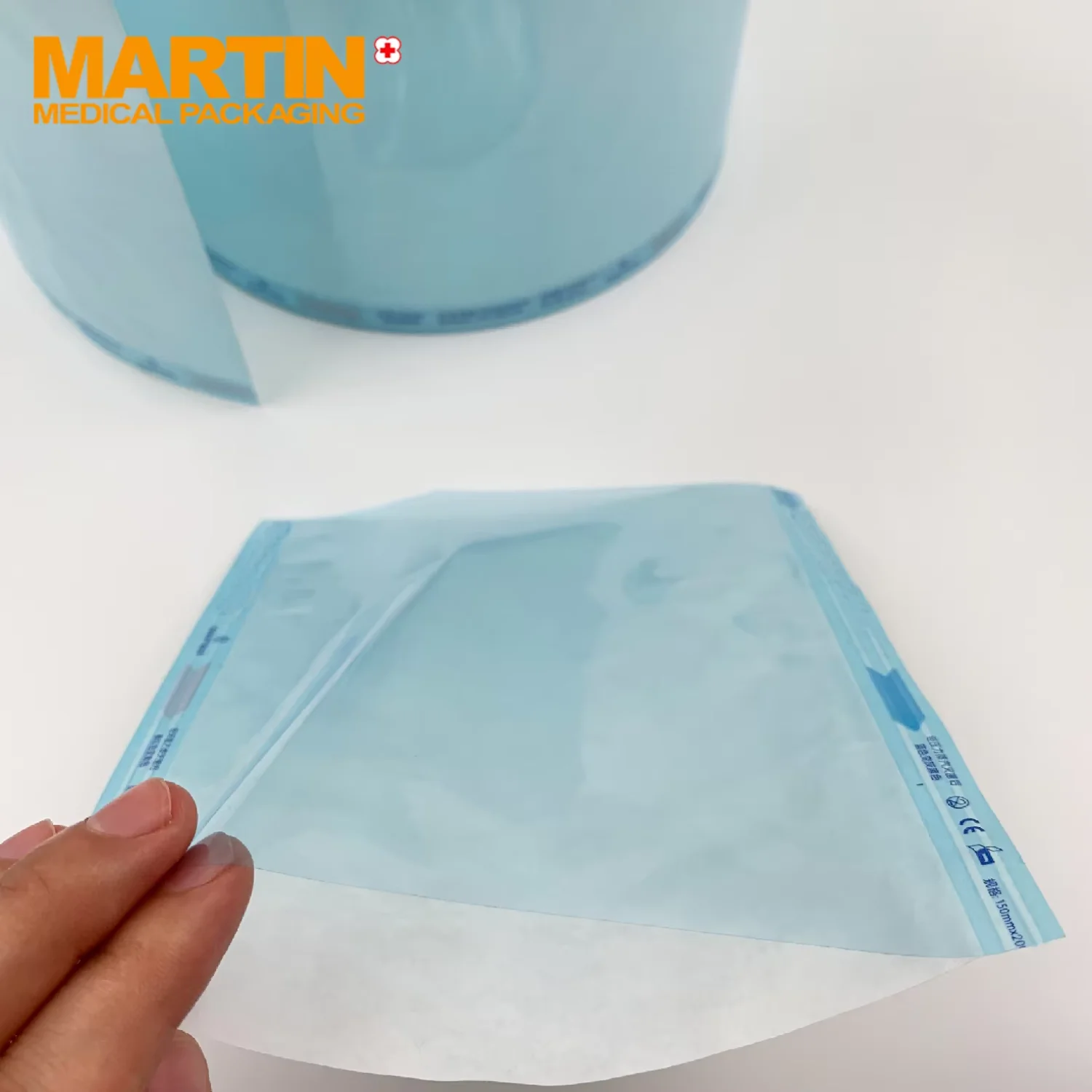 Sterilization Pouch Roll, Medical Paper Film Roll for EO & Steam Sterilization
