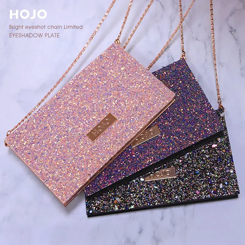 

HOJO 15 Colors Chain Limited Eyeshadow Palette Matte Glitter Natural Nude Makeup Waterproof Lasting Eye Beauty Makeup With Brush