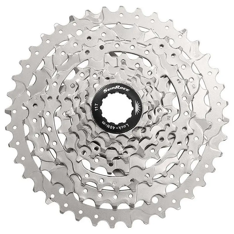 

CSMS8 CSMX8 11 Speed Cassette Wide Ratio Mountain Bike Freewheel Bicycle Cards type Flywheel 11-40T 11-42T 11-46T, Black/silver