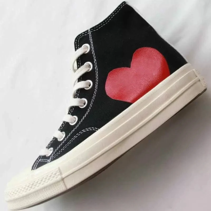 

Canvas 70s Hi Comme des Garcons PLAY Black Jointly Taylor All-Star Low cut high top for men and women casual sport shoes