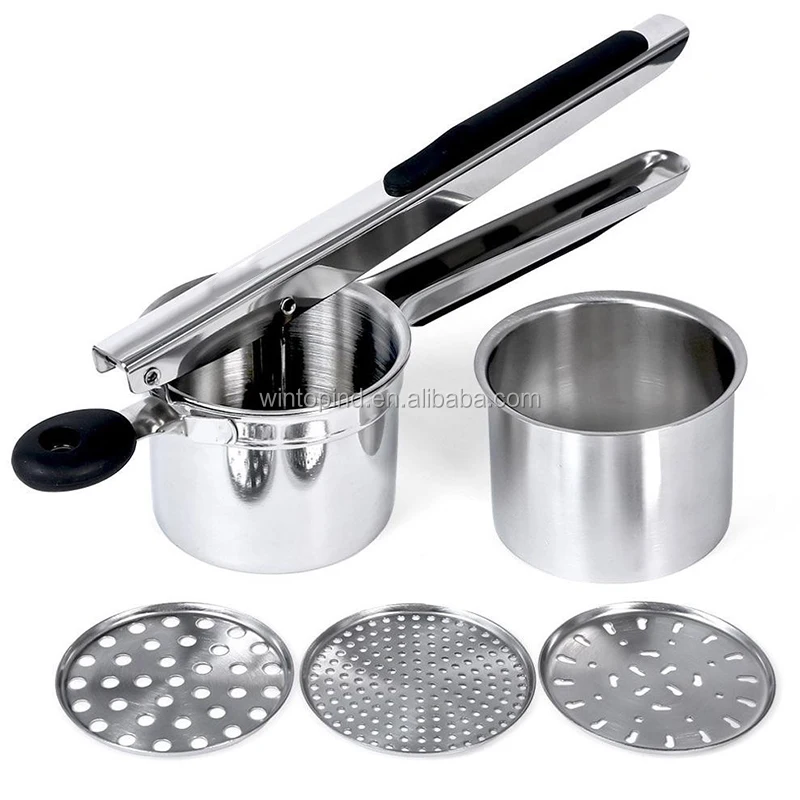 stainless steel potato ricer