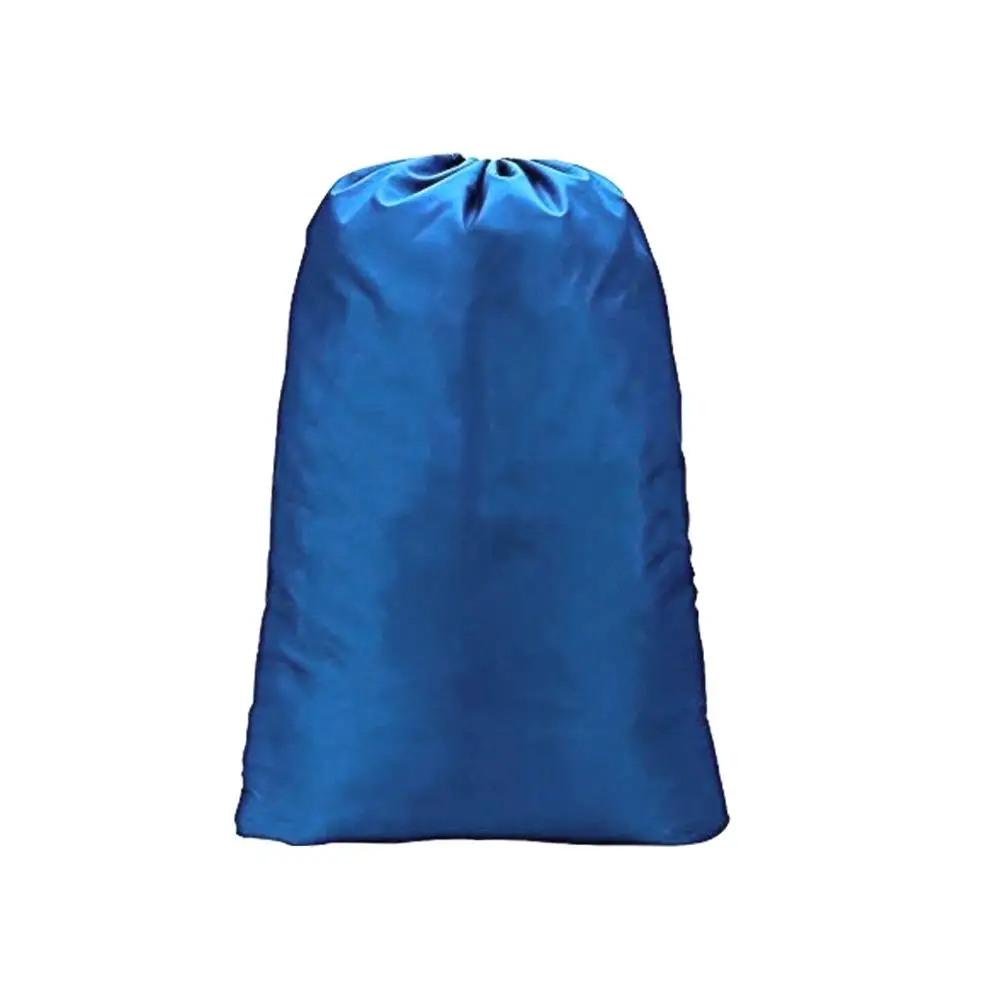 

Custom XL Nylon Non Woven Heavy Duty Hotel Travel Drawstring Wash travel Laundry Bag, Black/white/blue/purple