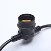 Waterproof Ip44 E27 led copper lamp band led string light lamp holder For Outdoor Holiday and Christmas Decoration
