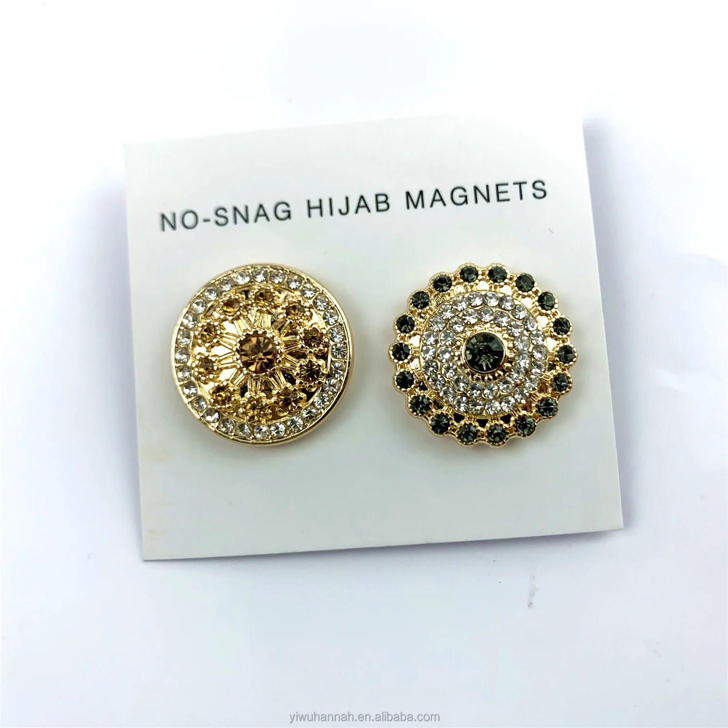

2020 custom new design strong magnet brooches gift muslim malaysia enamel hijab pins