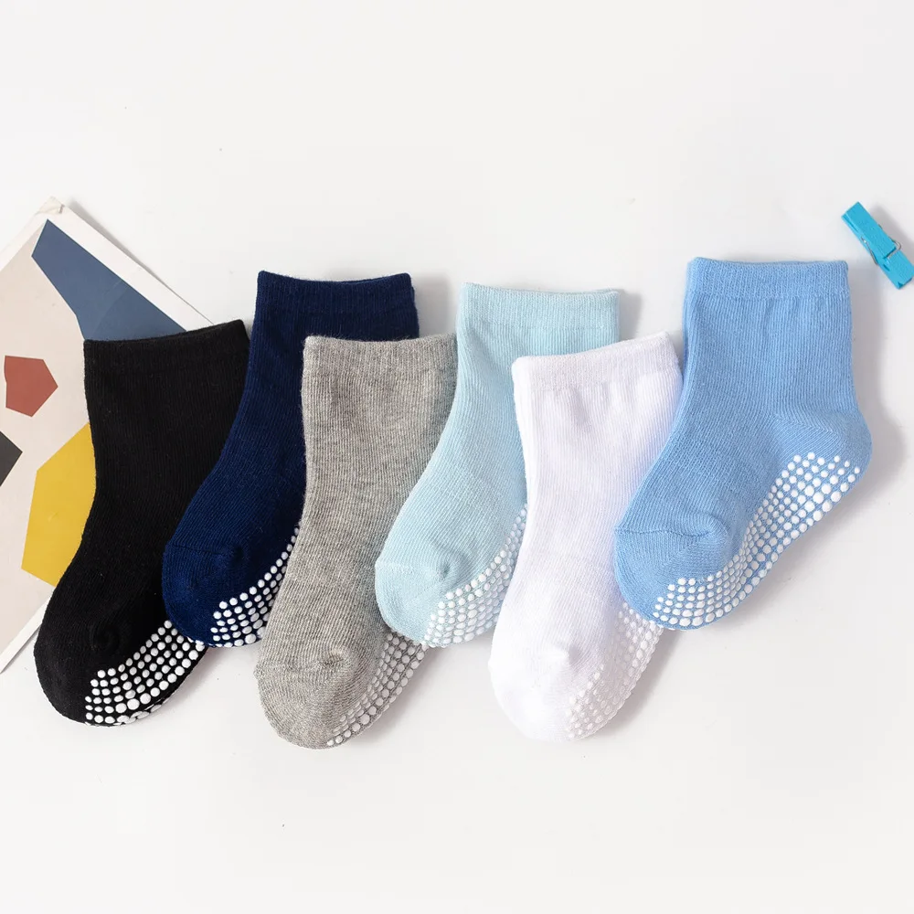 

Wholesale Baby Socks Anti Slip Kids Infant Toddler Boys Socks Unisex Children Socks