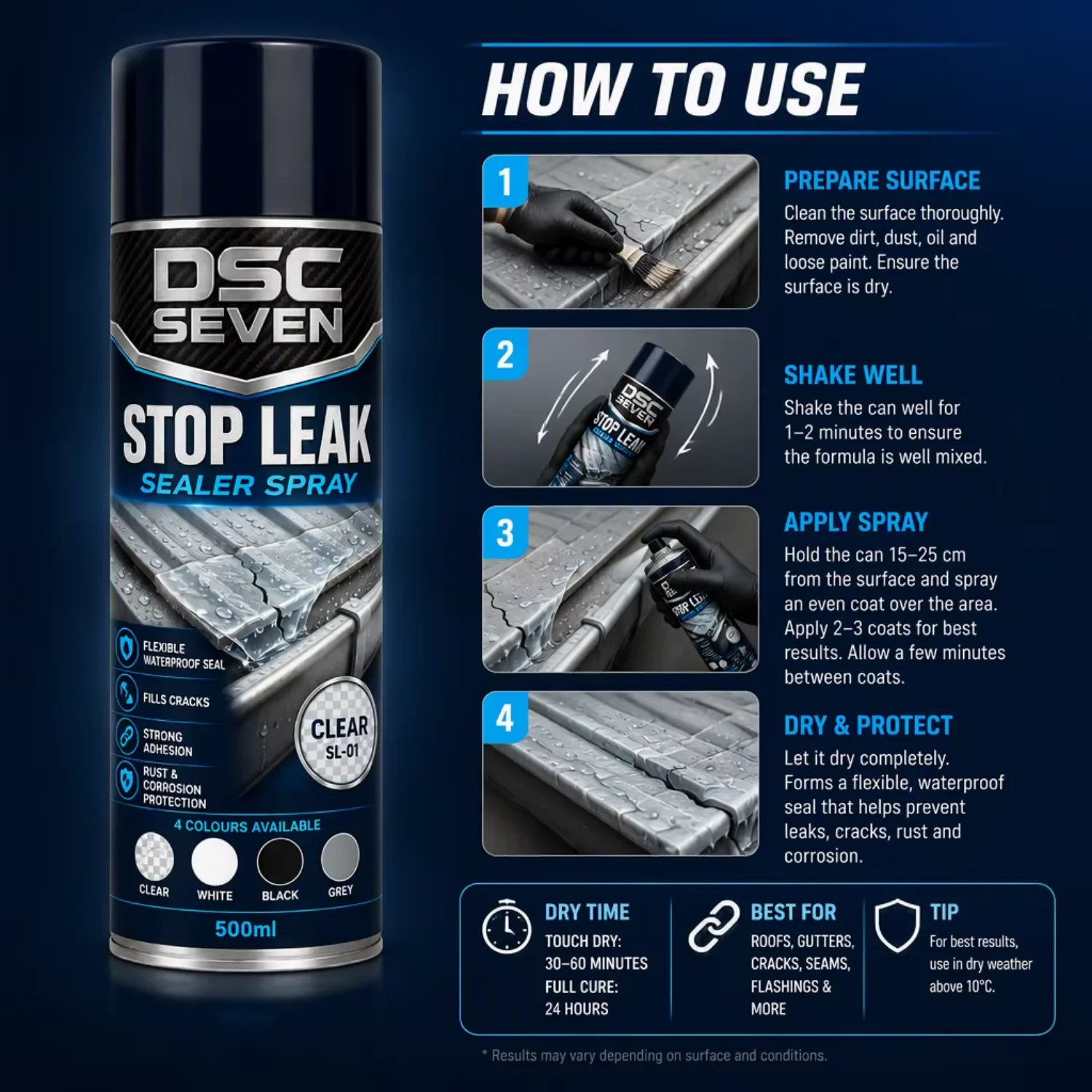 Elastic Waterproof Sealant Spray Stop Leak Rubber Coating for Metal Gutter & Drain Pipe
