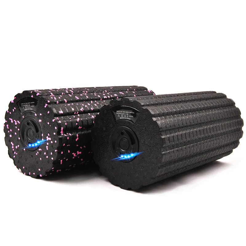 

High Intensity Vibration Foam Roller Fitness Massager 4 Speed Pilates Yoga Massager Electric Vibrating Foam Roller For Body, Customized