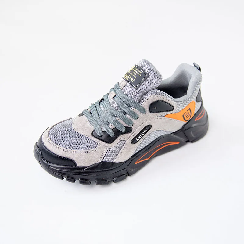 

Fashion Outdoor Soft Lightweight Flying Woven Breathable Anti-smash Anti-puncture Steel Toe Protective Work Safety Shoes