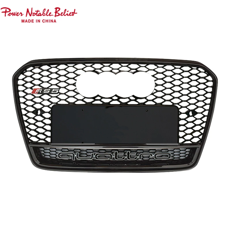 

RS5 front grille for Audi A5 S5 radiator honeycomb grill facelift mesh front bumper grille RS5 B85 frame quattro style 2013-2015