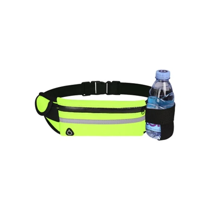 

Outdoor Sports Gym Pocket Waterproof Phone Waist Belt Fanny Pack Running Belly Bag, Black,blue,green,pink,orange