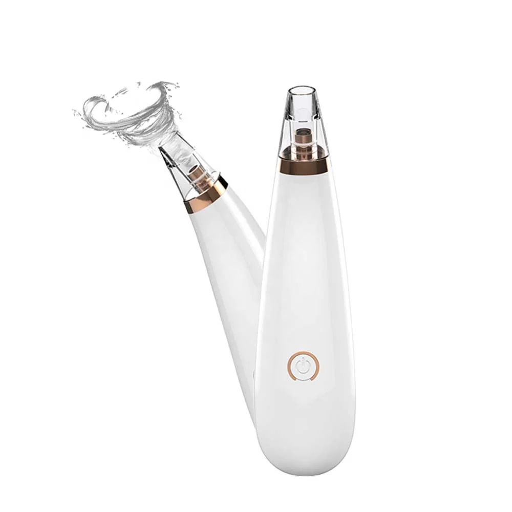 

2019 Best new mini battery portable whitehead blackhead facial cleaning vacuum remover, White