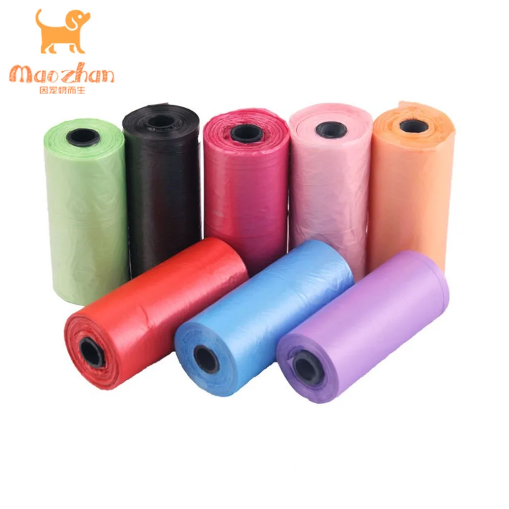 

Small Size 22*28CM Biodegradable Poo Dog Bag Pet Cat Waste Poop Clean Pick Up Garbage Bags