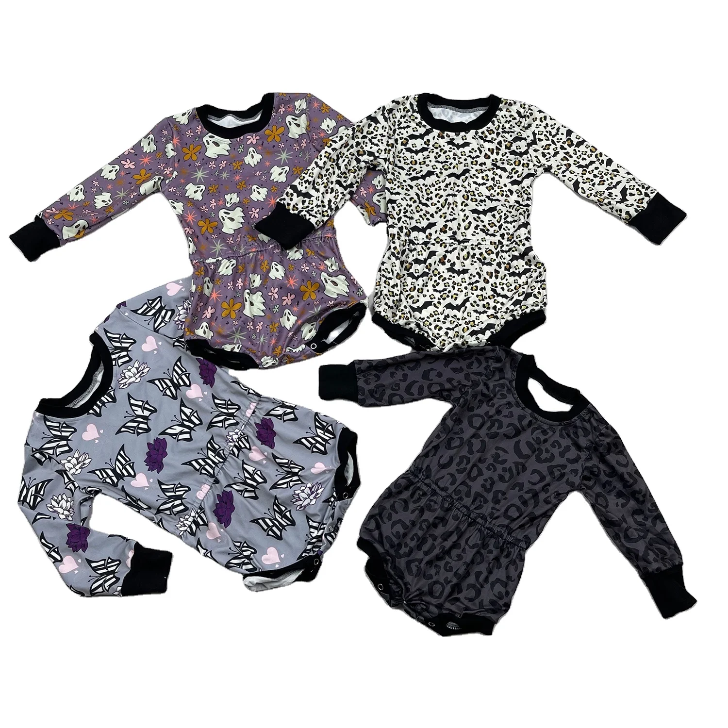 

2021 september Wholesale Baby Jumpsuit Baby boy girl long Sleeve Clothing onesie leopard sweater romper, As picture shows/customized