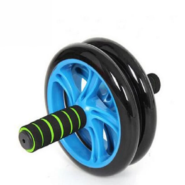 

Home Fitness Abdominal Workout Wheel, Double Plastic Wheels Roller with Knee Pad, Color can be customized