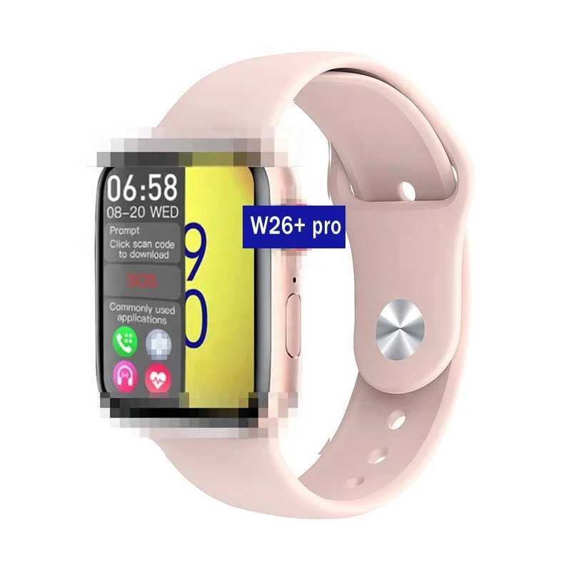 

2021 Trending W26+pro smart watch IWO 13 with 1.75 inch large screen smart bracelet 4 UI surface for smart phones