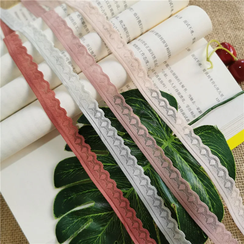 

LS1096 1.5cm high quality elastic color lace lace lace lace lace trim DIY craft material packaging lace