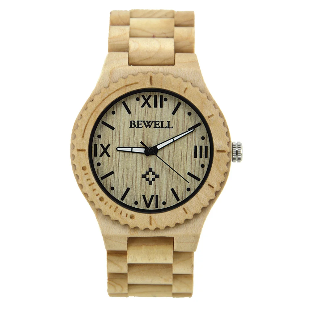 

new model maple wooden mens wrist watches with miyota japanese movement in alibaba china